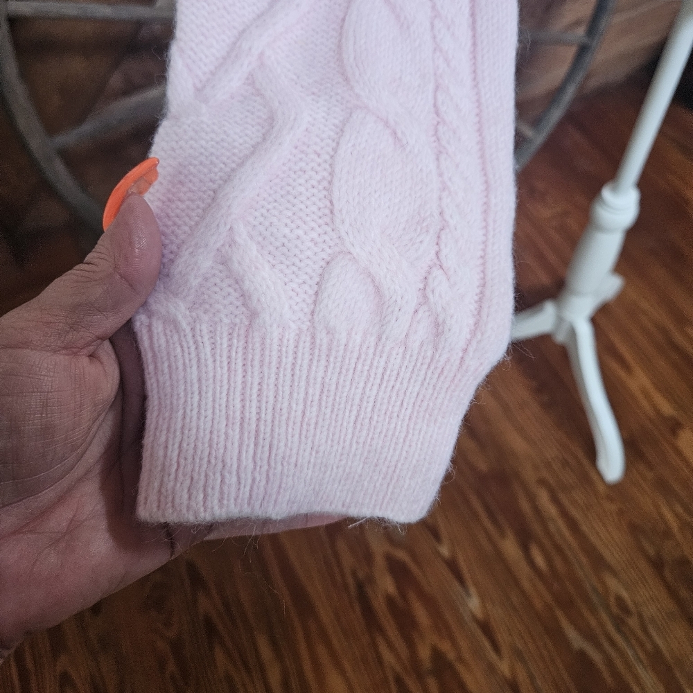 Derek Heart Light Pink Bow Accent Sweater - Picture 3 of 6